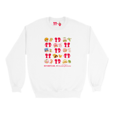 BOY MEETS GIRL® x Strawberry Shortcake Crew Sweatshirt (Adult Sizes) *LIMITED EDITION**