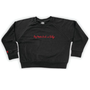 Boy Meets Girl® in Tokyo Black Crop Sweatshirt