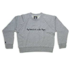 Boy Meets Girl® in Las Vegas Grey Crop Sweatshirt