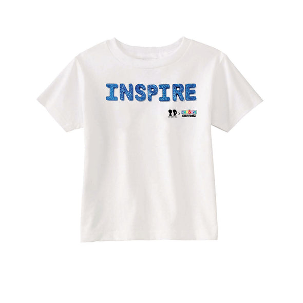 BOY MEETS GIRL® x Cre8ive Crayonz White INSPIRE Adults & Kids Unisex T-Shirt