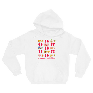 BOY MEETS GIRL® x Strawberry Shortcake Pull-Over Unisex Hoodies (Adult Sizes) *LIMITED EDITION*