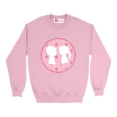 BOY MEETS GIRL x Strawberry Shortcake BTS Pink Crew Sweatshirt