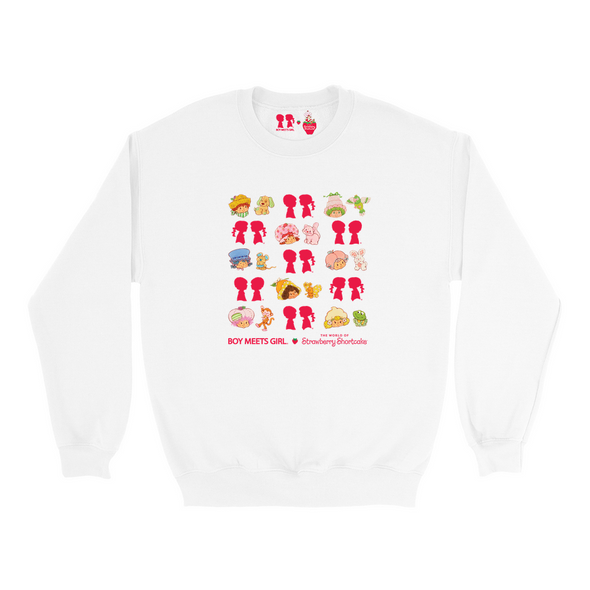 BOY MEETS GIRL® x Strawberry Shortcake Crew Sweatshirt (Adult Sizes) *LIMITED EDITION**