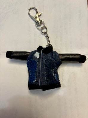 BOY MEETS GIRL® Limited Edition Upcycled Keychain Bag Charm – Handmade in Chicago ( Pre-Order)