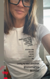 BOY MEETS GIRL® Stop Bullying, End Hate White Slim Fit Tee