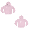 BOY MEETS GIRL® logo (front) & Stop Bullying, End Hate (on back) Unisex Pale Pink Hoodie
