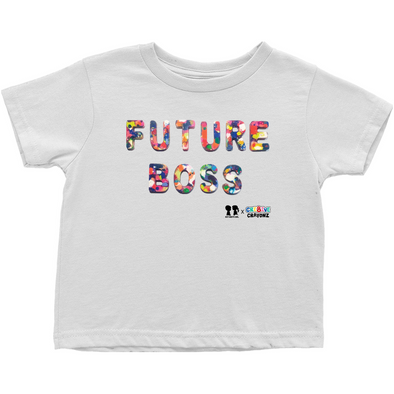 BOY MEETS GIRL® FUTURE BOSS Recycled Confetti Font Toddler Unisex T-Shirt