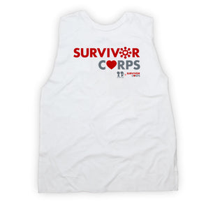 BOY MEETS GIRL® x SURVIVOR CORPS White Muscle Tank