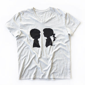BOY MEETS GIRL® Logo Tee (V-Neck) Light Heather Grey (SOLD OUT)
