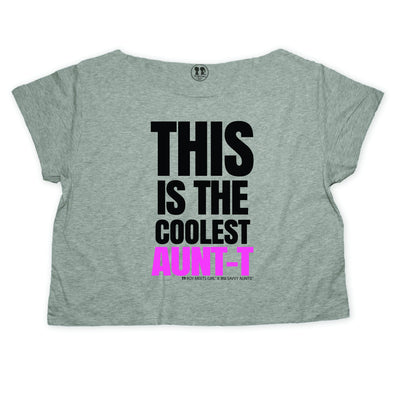 COOLEST AUNT-T OVER-SIZED CROP BOX TEE