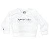 Boy Meets Girl® in Chicago White Crop Sweatshirt