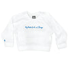 Boy Meets Girl® in Chicago White Crop Sweatshirt