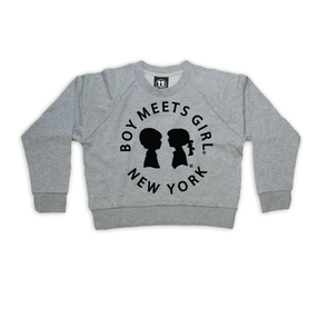 BOY MEETS GIRL® in New York Heather Grey Sweatshirt