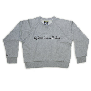 Boy Meets Girl® in Finland Grey Crop Sweatshirt