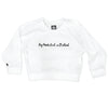Boy Meets Girl® in Finland White Crop Sweatshirt