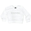 Boy Meets Girl® in Finland White Crop Sweatshirt