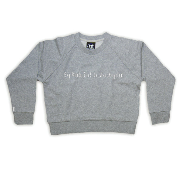 Boy Meets Girl® in Los Angeles Grey Crop Sweatshirt