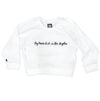 Boy Meets Girl® in Los Angeles White Crop Sweatshirt