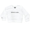 Boy Meets Girl® in London White Crop Sweatshirt