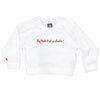 Boy Meets Girl® in London White Crop Sweatshirt