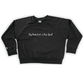 Boy Meets Girl® in New York Black Crop Sweatshirt