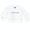 Boy Meets Girl® in Tokyo White Crop Sweatshirt