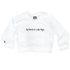 Boy Meets Girl® in Las Vegas White Crop Sweatshirt