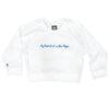 Boy Meets Girl® in Las Vegas White Crop Sweatshirt