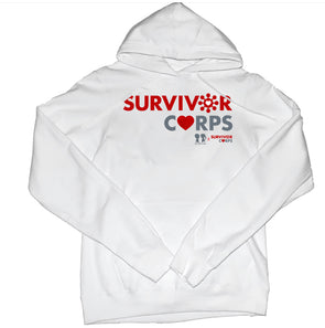 BOY MEETS GIRL® x SURVIVOR CORPS White Pullover Hoodie