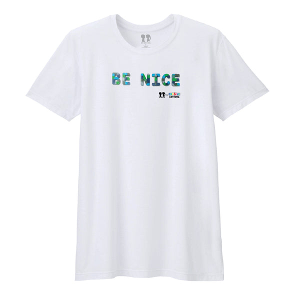 BOY MEETS GIRL® x Cre8ive Crayonz White BE NICE Adults & Kids Unisex T-Shirt
