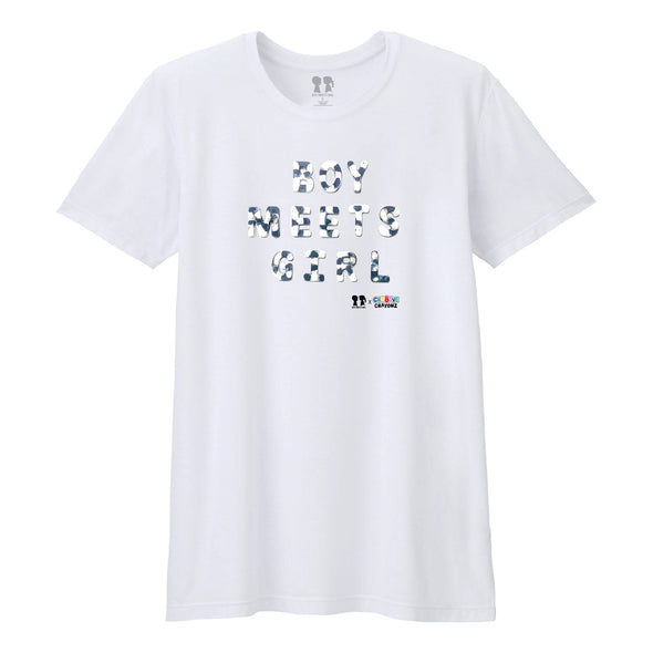 BOY MEETS GIRL® x Cre8ive Crayonz White BOY MEETS GIRL® Adults & Kids Unisex T-Shirt