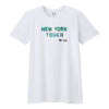 BOY MEETS GIRL® x Cre8ive Crayonz White NEW YORK TOUGH Blue, Green, & Grey Camo Font Adults & Kids Unisex T-Shirt