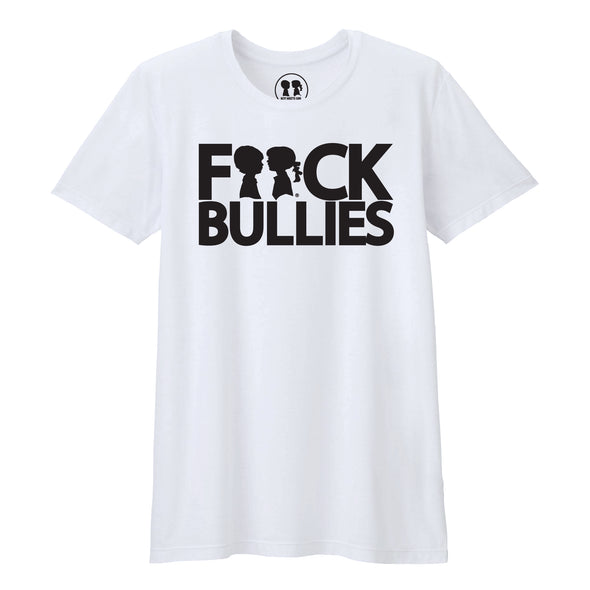 BOY MEETS GIRL® F**ck Bullies White Unisex T-Shirt
