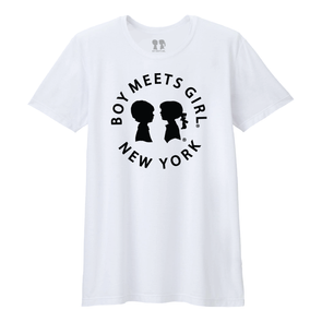 BOY MEETS GIRL® in New York White Unisex Tee