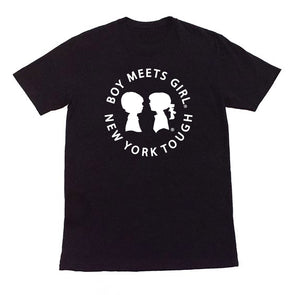 BOY MEETS GIRL® New York Tough Black Unisex Tee