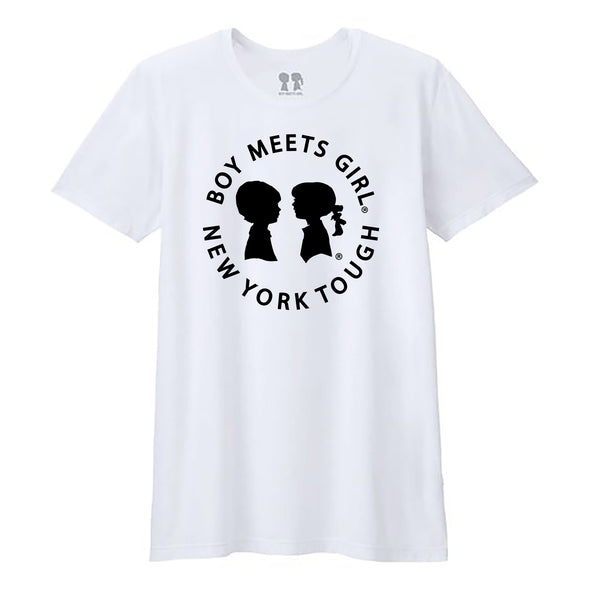 BOY MEETS GIRL® New York Tough White Unisex Tee