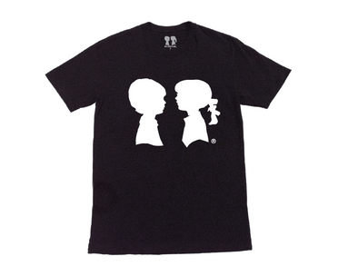 BOY MEETS GIRL® Black Unisex Alice Logo Tee