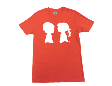 BOY MEETS GIRL® Orange Unisex Alice Logo Tee