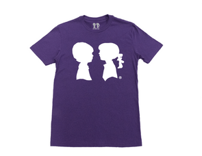 BOY MEETS GIRL® Purple Unisex Alice Logo Tee