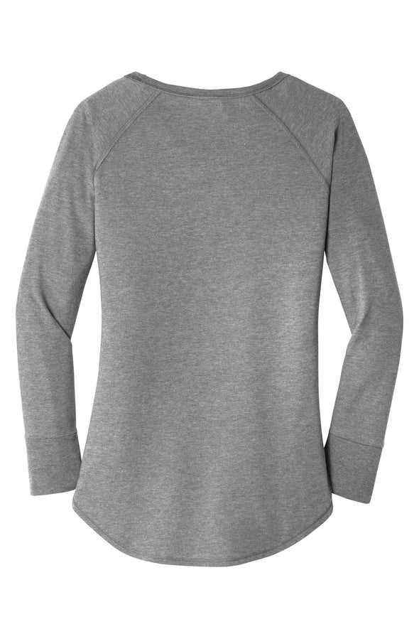 BOY MEETS GIRL® x SURVIVOR CORPS Tri-Blend Heather Grey Long Sleeve Tunic T-Shirt