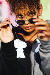 BOY MEETS GIRL® Half & Half Recycled Yarn Coco Hoodie