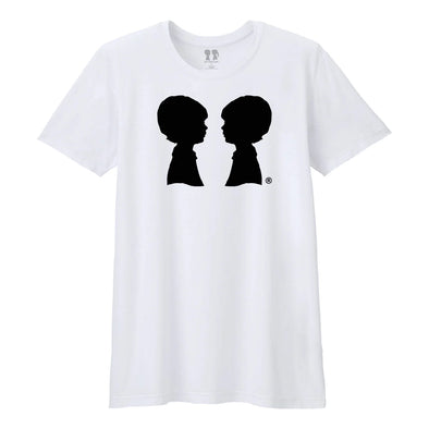 BOY MEETS BOY® White Unisex Black Logo Pride Tee