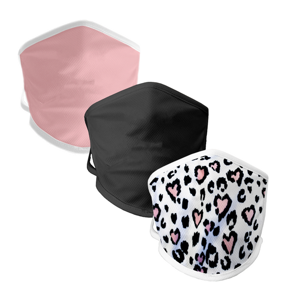 BOY MEETS GIRL® Cheetah Community Mask 3-Pack