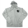 BOY MEETS GIRL® for GLAM4GOOD Heather Grey Zip Hoodie