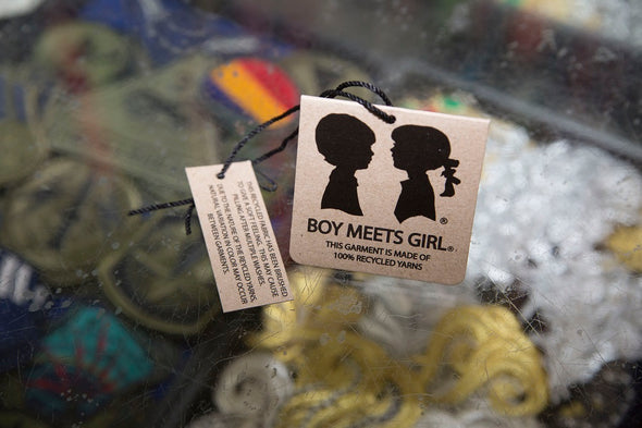 BOY MEETS GIRL® Half & Half Recycled Yarn Coco Hoodie