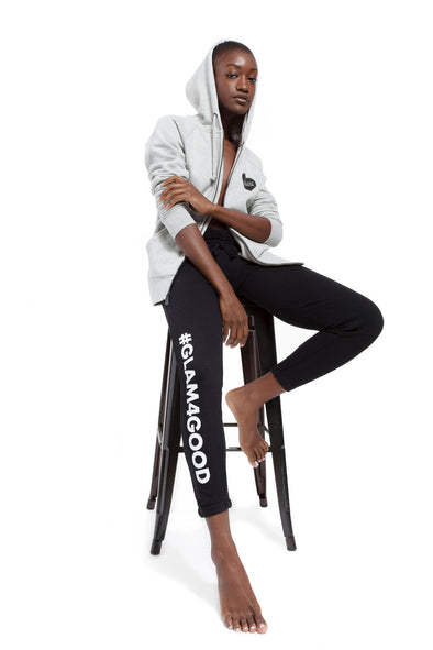 BOY MEETS GIRL® for GLAM4GOOD Black Skinny Sweats