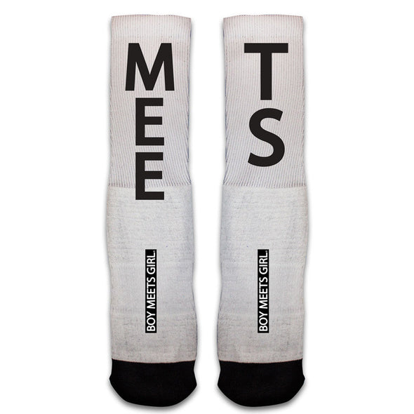 BMG Graphic Socks (White/Black)