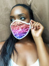 BOY MEETS GIRL® "Dylan" Sparkle Purple Drinking Mask