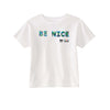 BOY MEETS GIRL® x Cre8ive Crayonz White BE NICE Adults & Kids Unisex T-Shirt