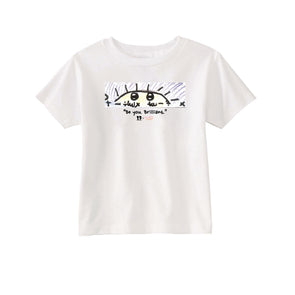 BOY MEETS GIRL® x Crayon Activist™️ White Kids T-Shirt